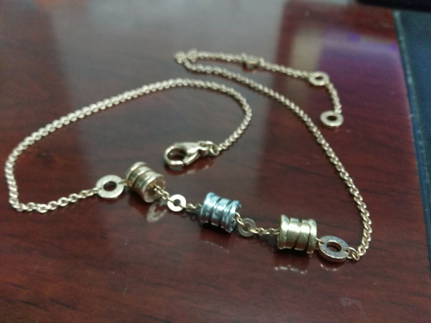 BGL351089CL857395 small spring light gold guest version bolt chain pendant necklace