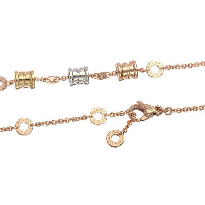 BGL351089CL857395 small spring light gold guest version bolt chain pendant necklace