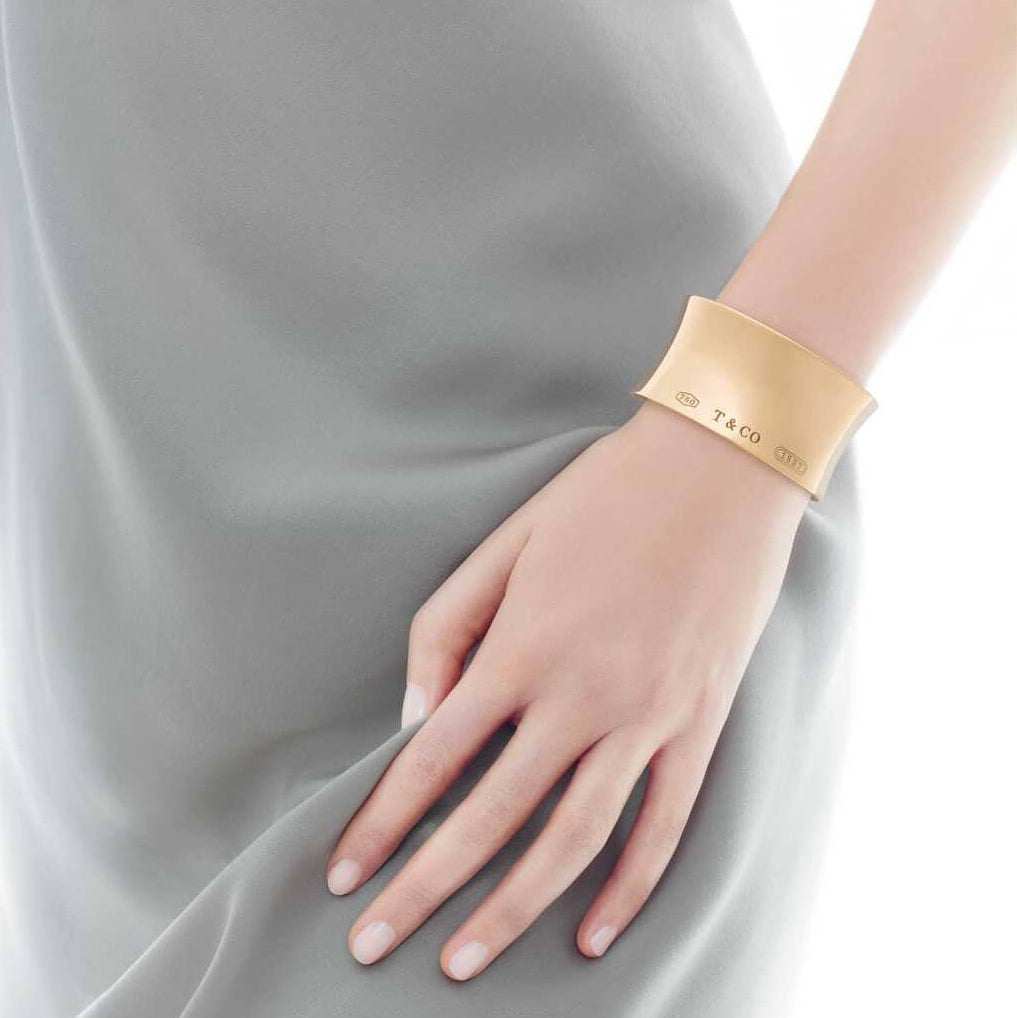 TIF38965685Cuff wide version light gold bracelet