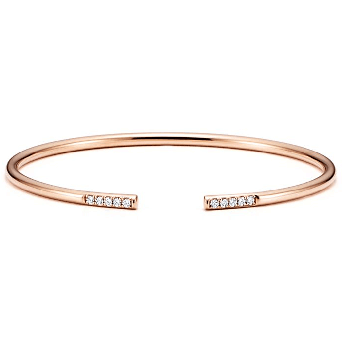 TIF81003690 single empty tube diamond bracelet