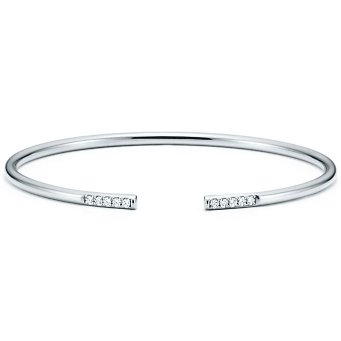 TIF81003690 single empty tube diamond bracelet