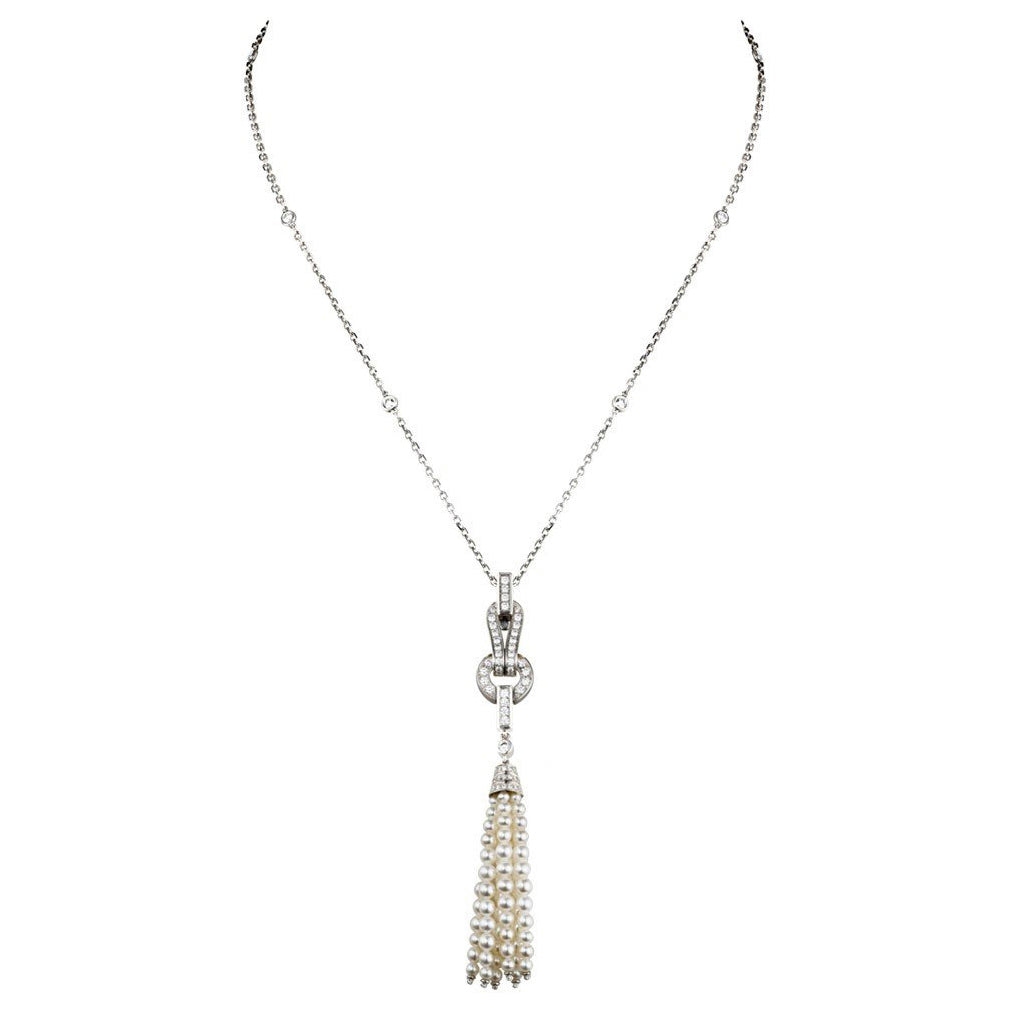 KDY-N3028800 Shape clip pearl pendant