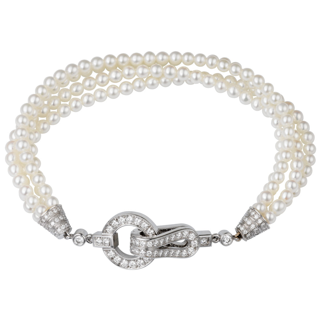 KDY-N6038600 shape clip pearl bracelet