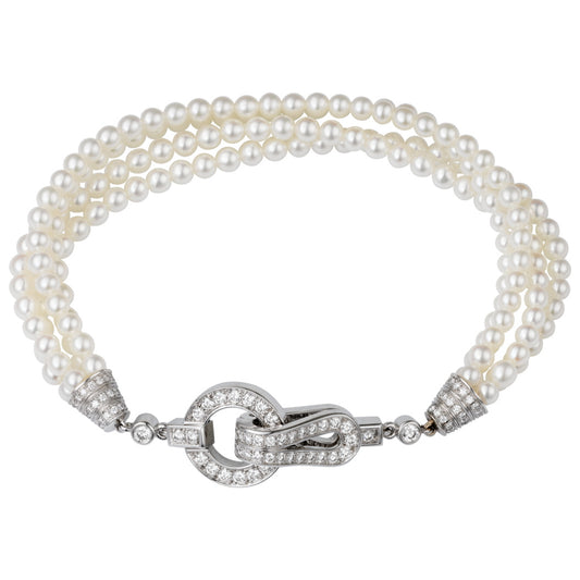 KDY-N6038600 shape clip pearl bracelet