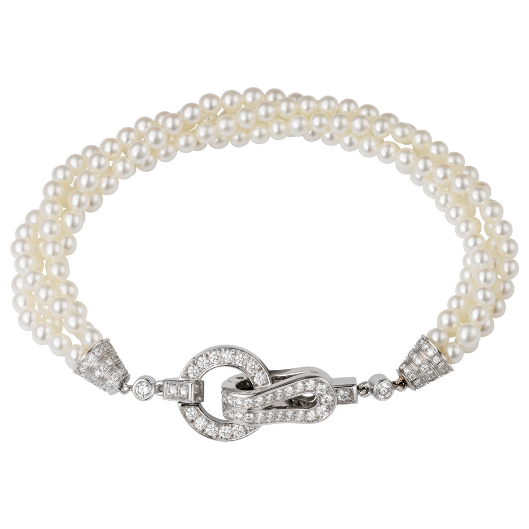KDY-N6038600 shape clip pearl bracelet