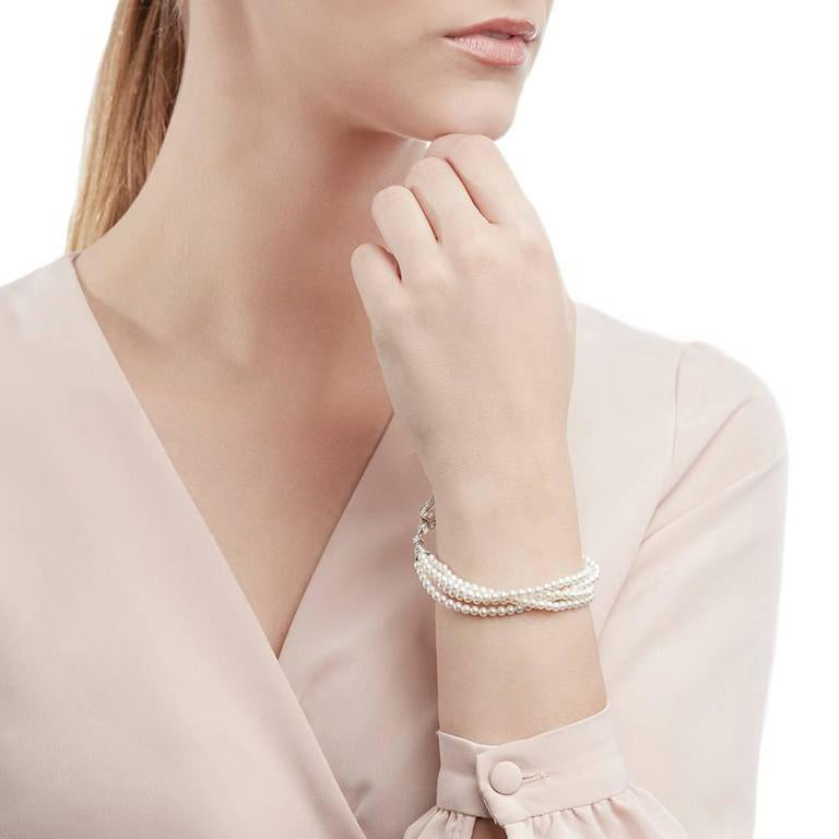 KDY-N6038600 shape clip pearl bracelet