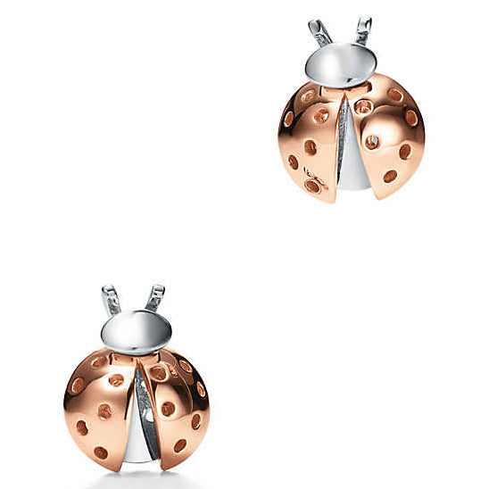 TIF65439448 color-separated seven-star ladybug earrings