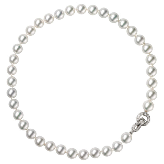 KDY-N7062300 Shape Clip Pearl Necklace