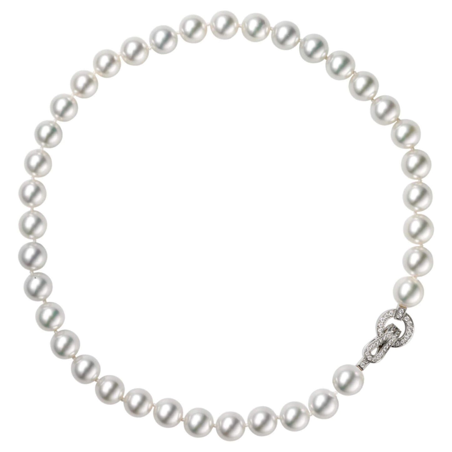 KDY-N7062300 Shape Clip Pearl Necklace