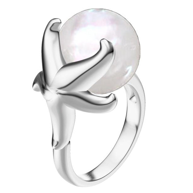 TIF230411 starfish pearl ring