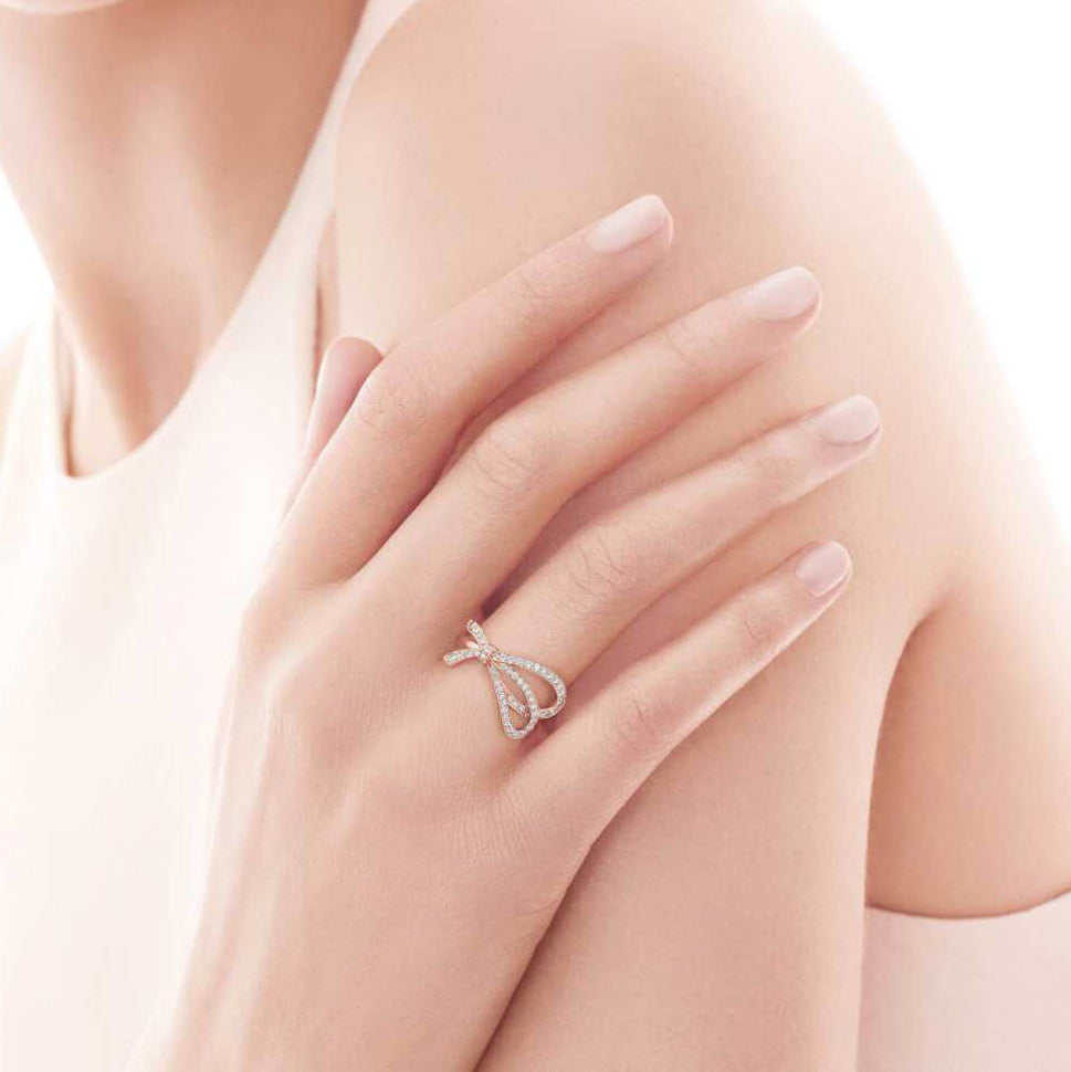 TIF9790370 bow full diamond ring