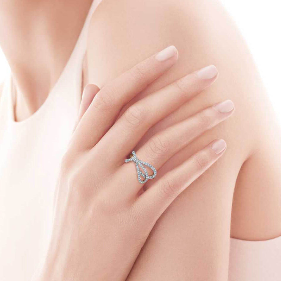 TIF9790370 bow full diamond ring
