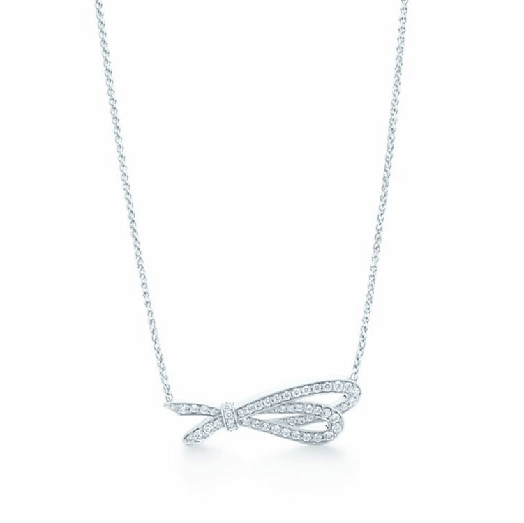 TIF7412938 full diamond small bow pendant