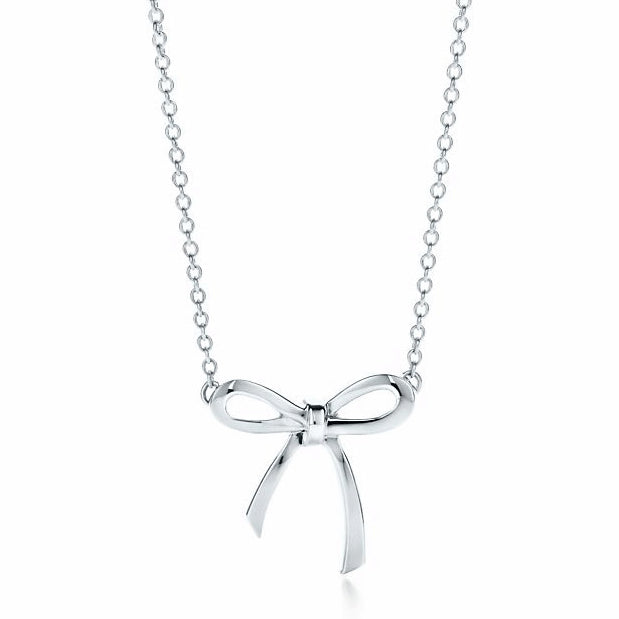 TIF15479208 guest version light gold small bow tie chain pendant
