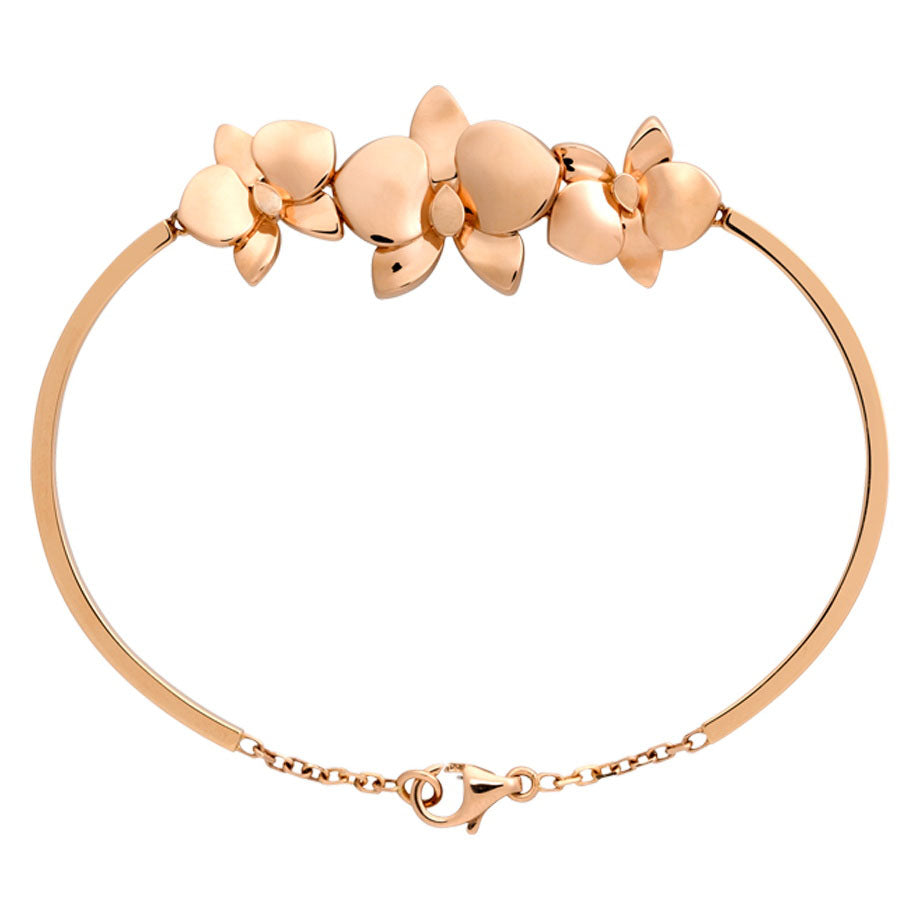 KDY-DP125491 light gold butterfly flower bracelet