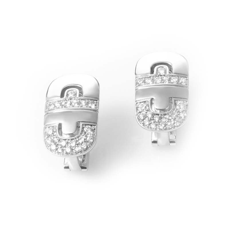 BGL-OR268537 half diamond Chinese character earrings