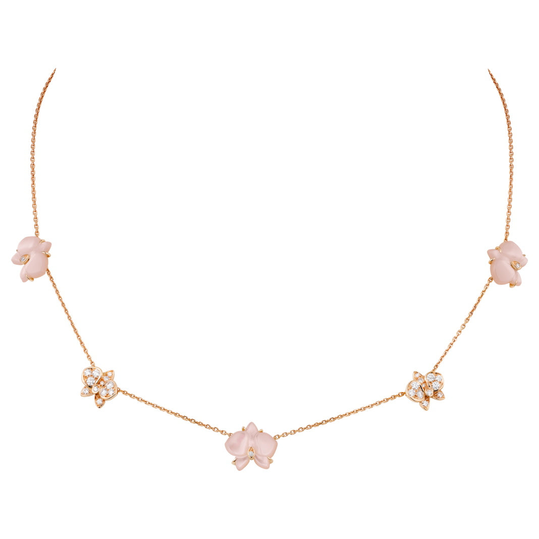 KDY-B7224525 butterfly flower necklace