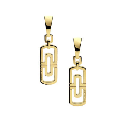 BGL-OR512310 Chinese character earrings, light gold