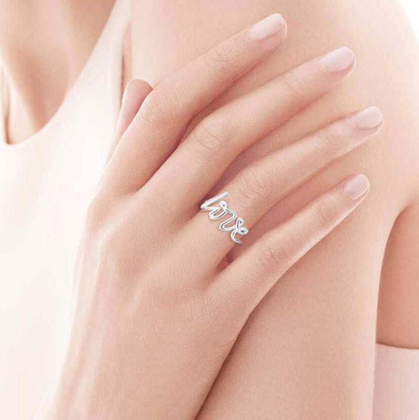 TIF60571473 light gold letters LOVE ring