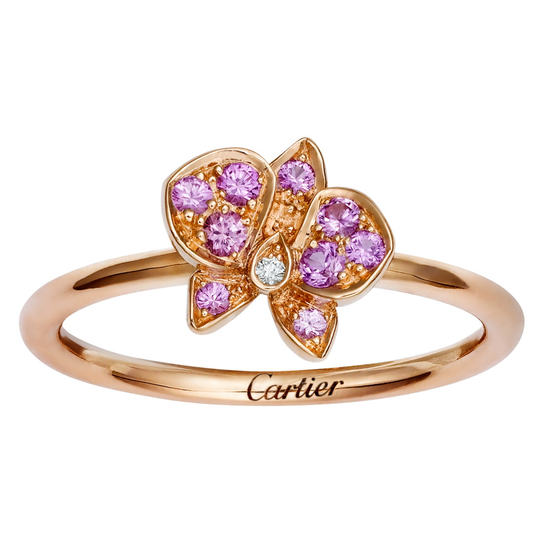 KDY-B4096000 butterfly flower ring