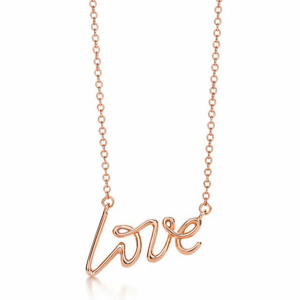 TIF71139611 letter love light gold pendant