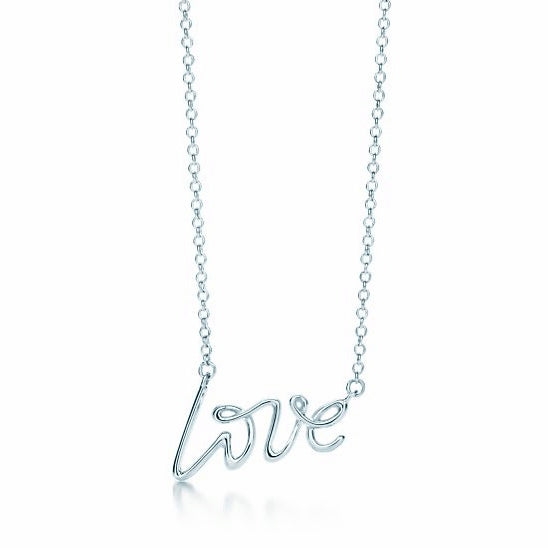 TIF71139611 letter love light gold pendant