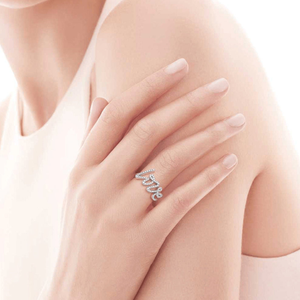 TIF60138074 letters Love diamond ring