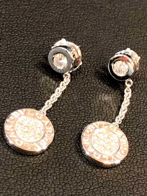 BGL-351115-OR857520 round cake dense stone round earrings