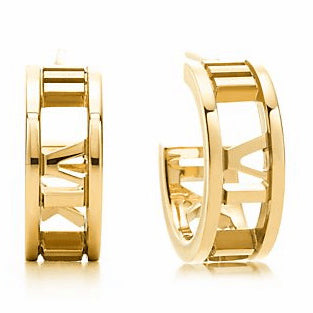 TIF43608268 light gold Roman half circle earrings