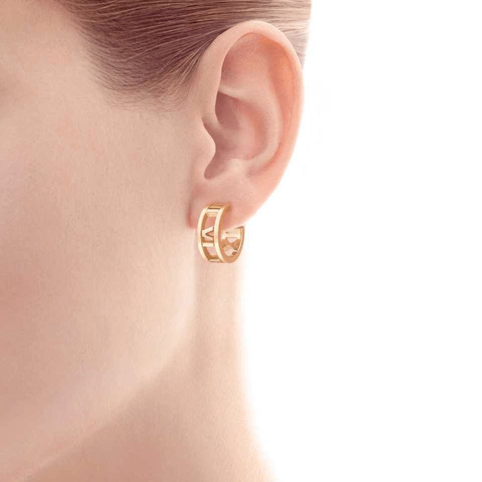 TIF43608268 light gold Roman half circle earrings