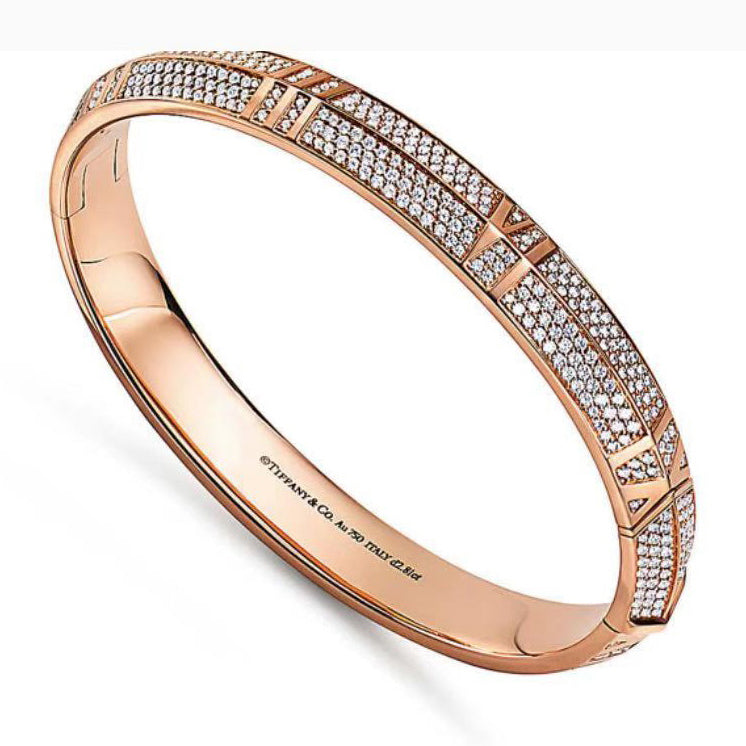TIF43600396 sword spine Roman full diamond bracelet