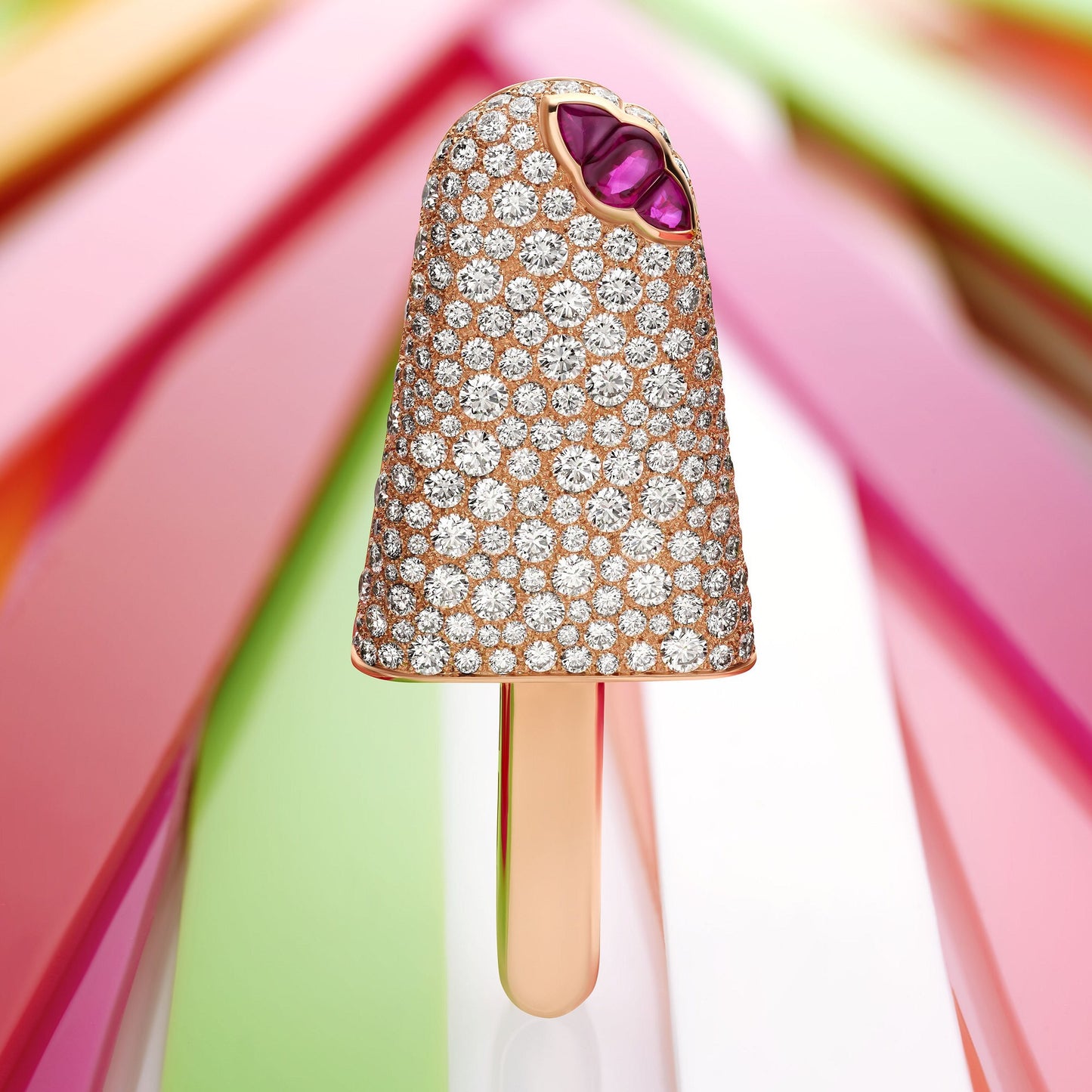 BGL-262909 diamond ice cream brooch