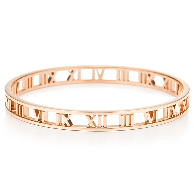 TIF39622415 narrow light gold Roman bracelet