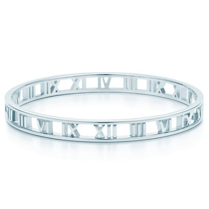 TIF39622415 narrow light gold Roman bracelet