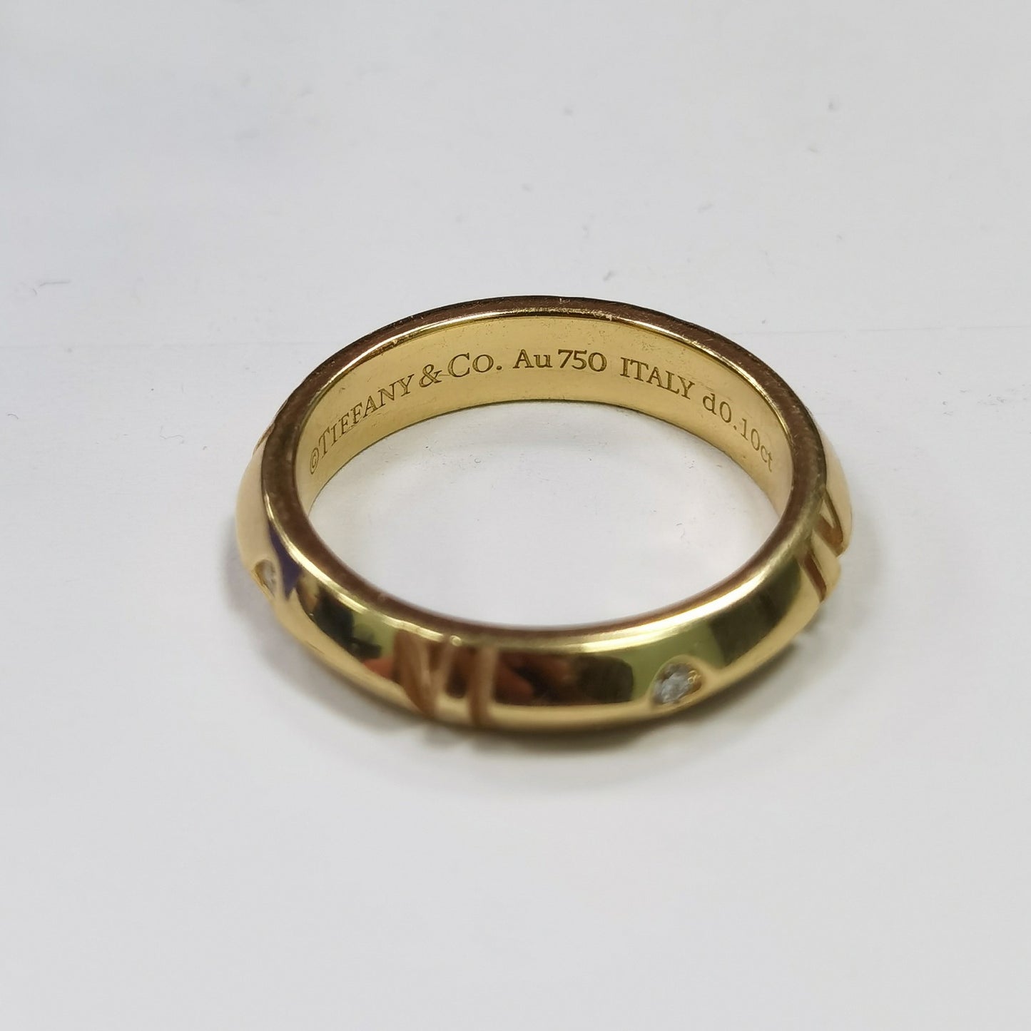 TIF:67786726 guest version four diamond Roman numeral sword spine ring