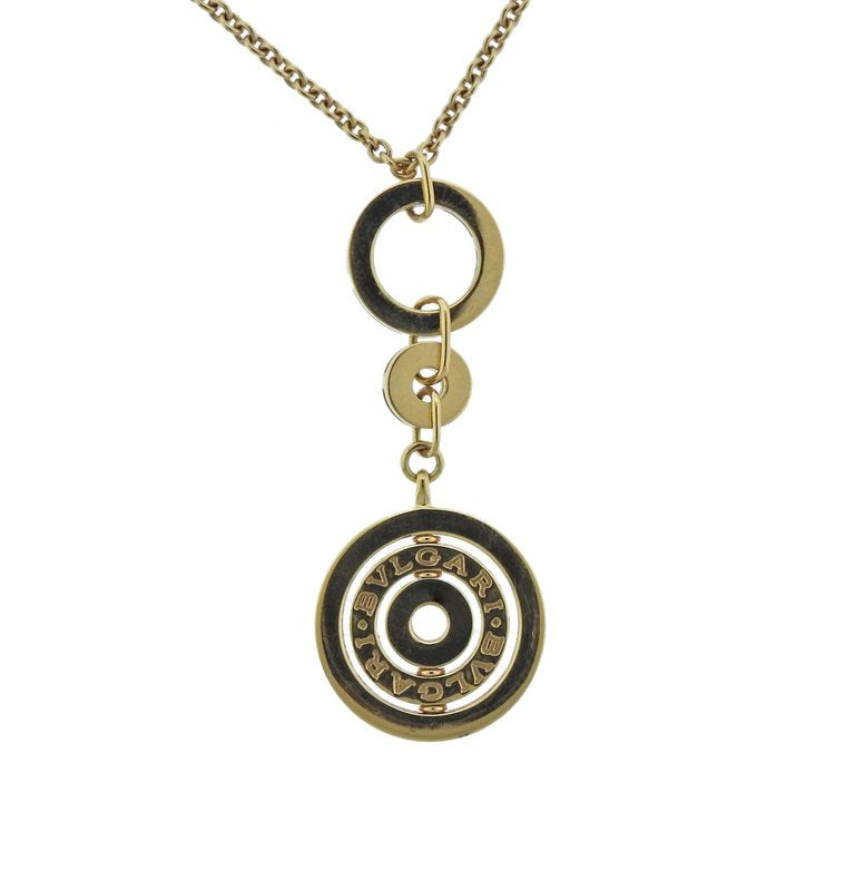 BGL-CL761990 hoop necklace light gold pendant