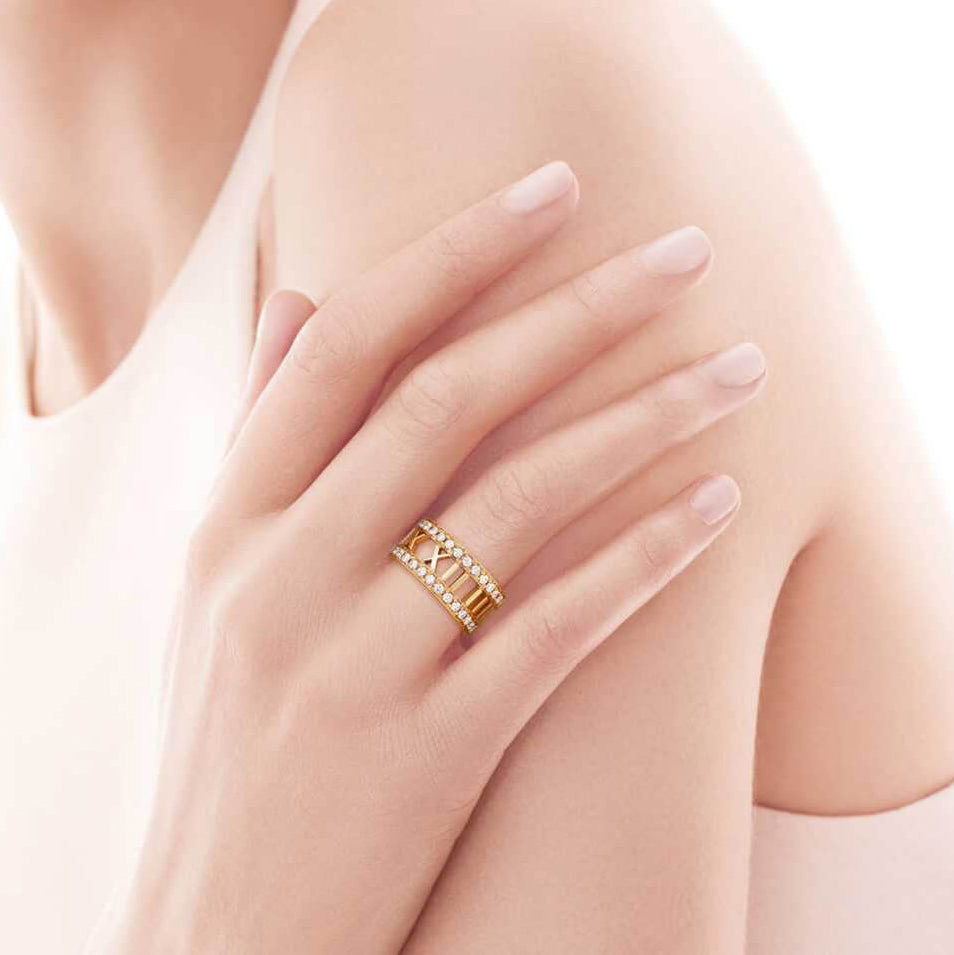 TIF19522381 micro-embedded Roman ring on both sides