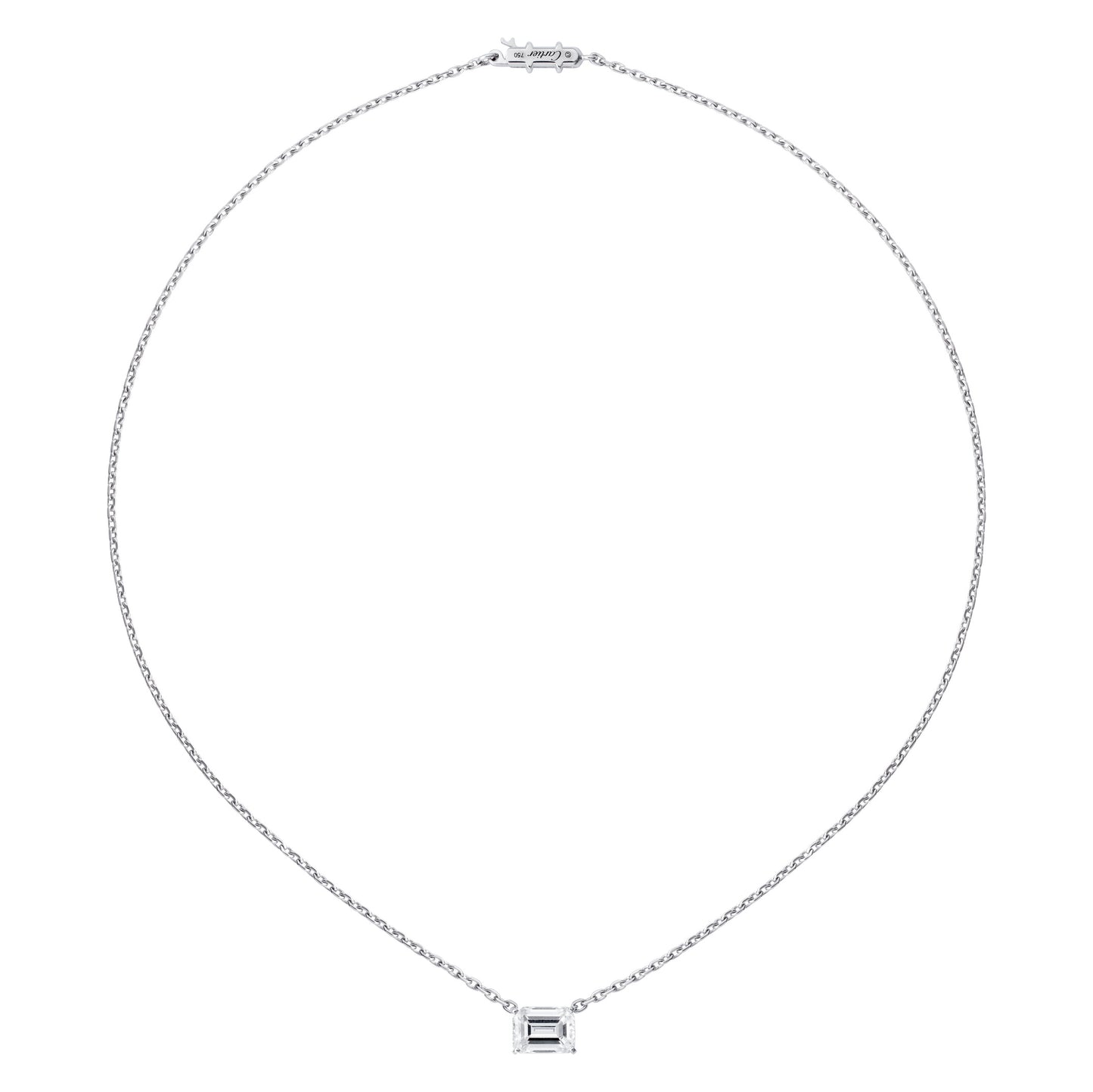 KDY-HP700950 small octagonal diamond four-claw bolt chain pendant