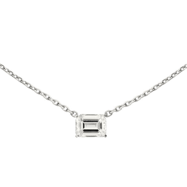 KDY-HP700950 small octagonal diamond four-claw bolt chain pendant
