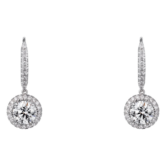 KDY-N8515024 round stone ear hook earrings