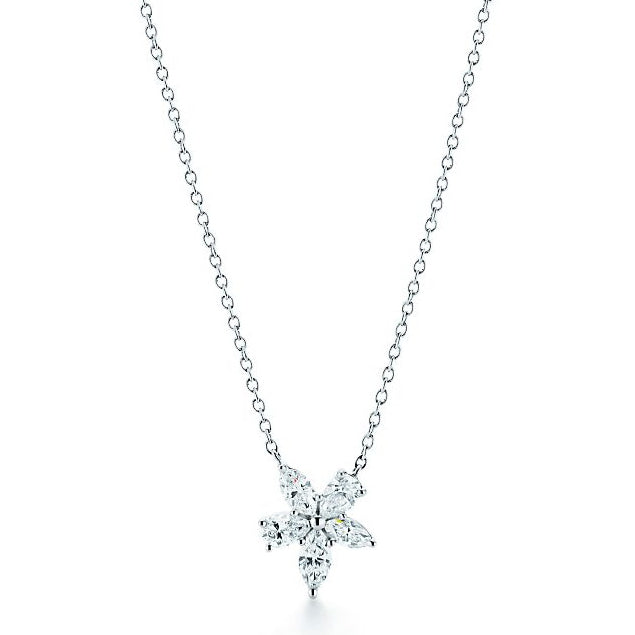 TIF85995837 Five-leaf Horse Eye Flower Cluster Chain Pendant
