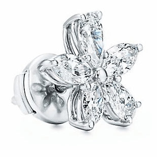TIF64419276 five-leaf horse eye flower cluster earrings