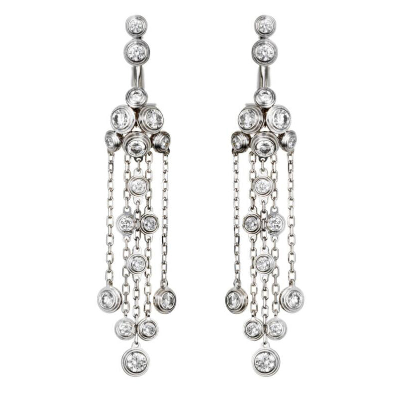 KDY-N8050600 blister bezel tassel earrings
