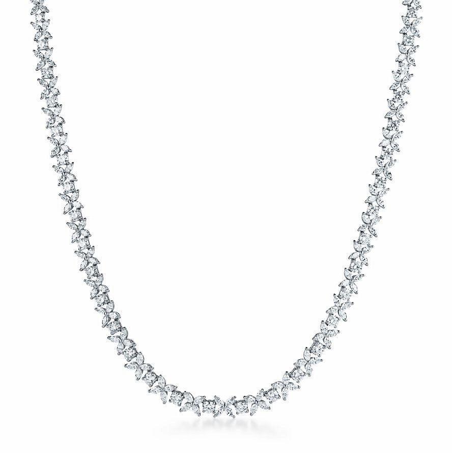 TIF83832542 full four-leaf marquise large necklace