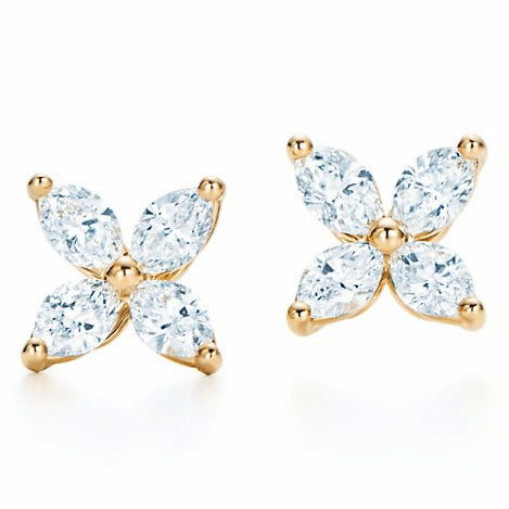 TIF99645112 four-leaf 4-pin horse eye earrings