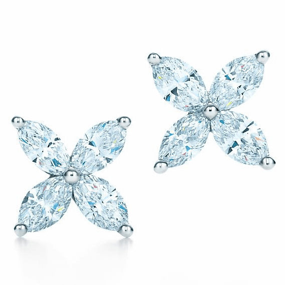 TIF79485333 four-leaf horse eye earrings