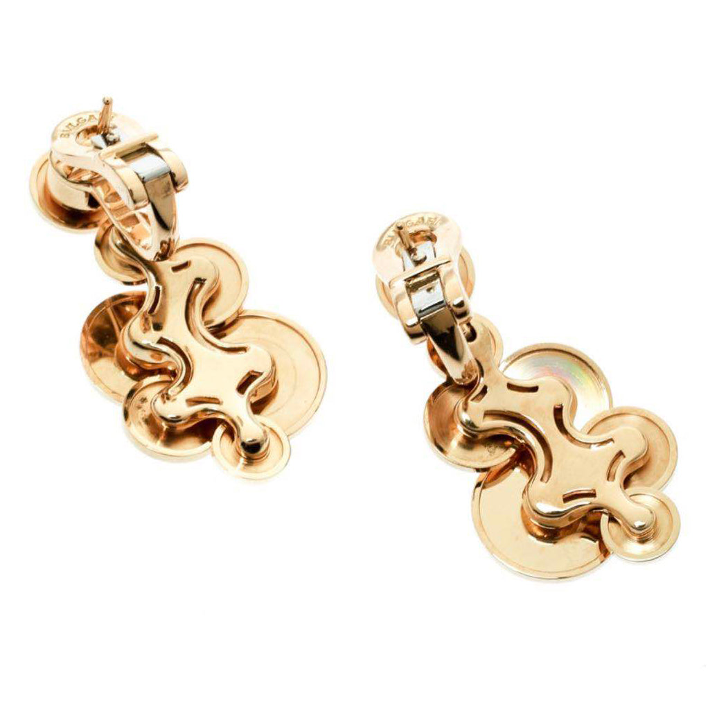 BGL-OR392134 disc earrings disc light gold earrings