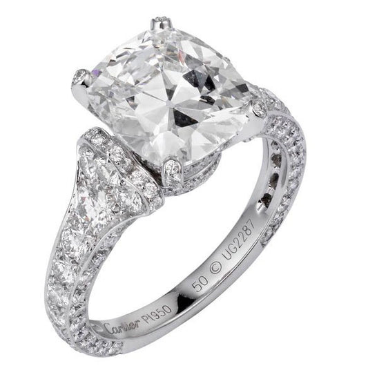 KDY-S6545576 cushion stone full diamond ring