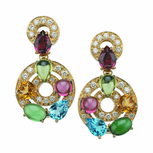 BGL-OR853002-339141 ring colorful treasure ear clip earrings