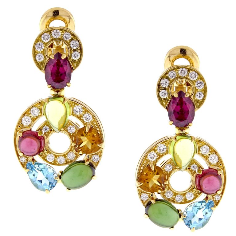 BGL-OR853002-339141 ring colorful treasure ear clip earrings